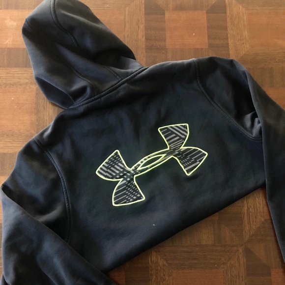 Under Armour Other - ❤️1 HRSALE! UNDER ARMOUR: Black/volt hoodie